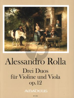 Rolla 3 Duos Op.12 fur Violine und Viola Stimmen (Herausgegeben von Bernhard Pauler) Nabestellen