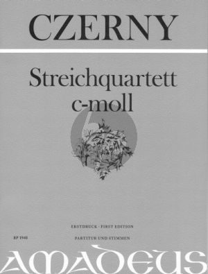Czedrny Quartet c-minor 2 Vi.-Va.-Vc. (Score/Parts) (Bernhard Pauler) (First Ed.)