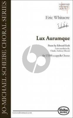 Lux Aurumque (Light of Gold) (TTBB)