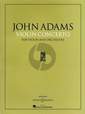 Adams Concerto for Violin and Orchestra Full Score