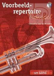Voorbeeld Repertoire B-Examen for Trumpet and Piano with play-along Cd