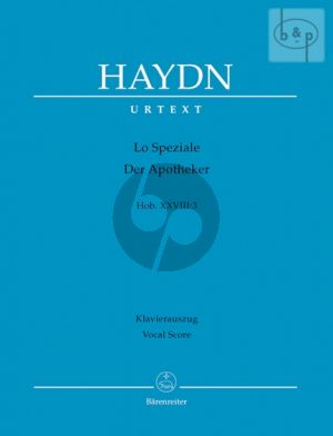 Lo Speziale (Der Apotheker) (Hob.XXVIII:3) (Vocal Score)