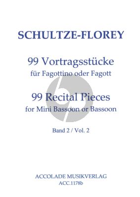 Schultze-Florey 99 Vortragstucke Vol.2 No. 34 - 66 Fagottino / Fagott