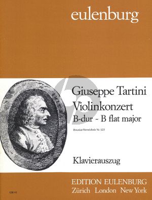 Tartini Concerto B-flat major D.123 Violin-Strings and Bc (piano reduction) (Jürgen Braun)