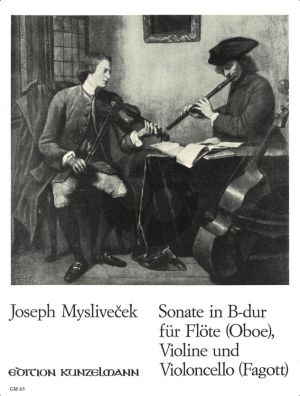 Myslivecek Sonate B-dur (Flote [Oboe]-Violine, Violoncello [Fagott] Stimmen (edited by Hans Steinbeck)