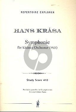 Krasa Symphonie für kleines Orchester Studienpartitur (1923)