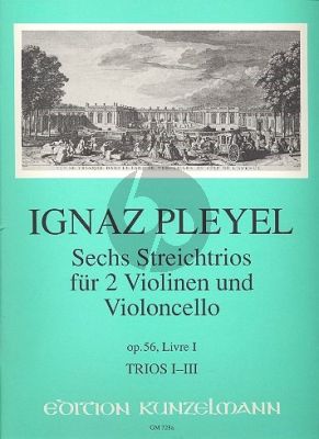 Pleyel 6 Trios Op.56 (No.1-3) 2 Violinen-Violoncello (Stimmen)