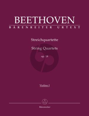 Beethoven String Quartets Op. 18 Parts (edited by Jonathan Del Mar)