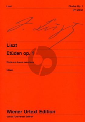 Liszt 12 Studies Op.1 (Etude en douze exercices) (Ubber)