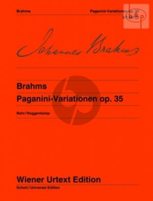 Brahms Paganini Variationen Op.35 Klavier (Behr-Roggenkamp) (Wiener-Urtext)