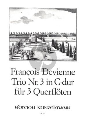 Devienne Trio No.3 C-major for 3 Flutes or other Melody Instruments (Hrausgeber Hans Steinbeck)