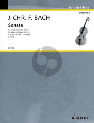 Bach Sonata A-major Violoncello und obligates Cembalo (Herausgeber Stefan Fuchs)