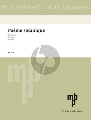 Scriabin Poeme Satanique Op. 36 Klavier