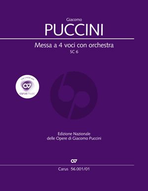 Puccini Messa a 4 Voci (Messa di Gloria) (Soli-Choir- Orch.) (Study Score) (lat.) (edited by Dieter Schickling)