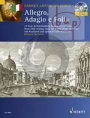Allegro-Adagio e Folia (17 Easy to Interm. Sonata Movements from 18th.Cent. Italy) (Violin[Fl./Ob.]-Bc