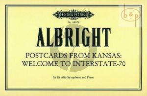 Postcard from Kansas Welcome to Interstate- 70 for Altosaxophone and Piano