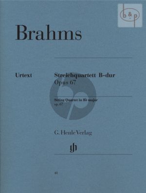 String Quartet B-flat major Op. 67 (Parts)