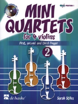 Stiles Mini Quartets Vol.2 for 4 Violins (First-Second and Third Finger) (1.Pos.) (Bk-Cd) (Score/Parts)