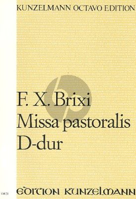 Brixi Missa Pastoralis D-Dur Soli-Chor-Orchester Paritur