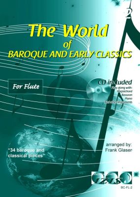 The World of Baroque and Early Classics Vol.2 for Flute (Bk-Cd) (arr. Frank Glaser)