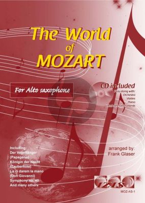 The World of Mozart for Alto Saxophone (Bk-Cd) (arr. Frank Glaser)