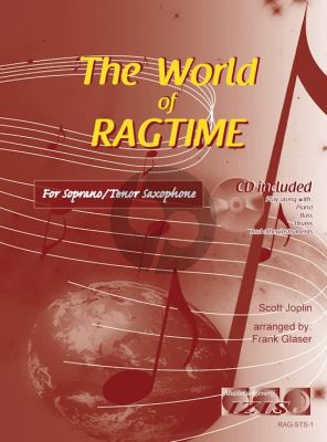 The World of Ragtime for Soprano or Tenor Saxophone (Bk-Cd) (arr. Frank Glaser)