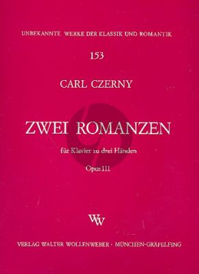 Czerny 2 Romanzen Op.111 Klavier zu 3 Hd.