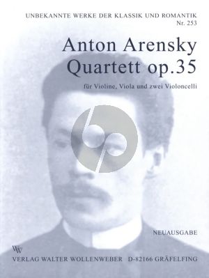 Arensky Quartett No. 2 Op. 35 Violine-Viola-2 Violoncellos (Stimmen)