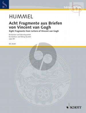 8 Fragments from Leters of Vincent van Gogh Op.84