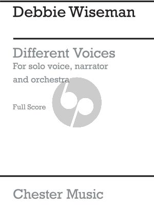 Wiseman Different Voices Solo Voice-Narrator and Orchestra Full Score