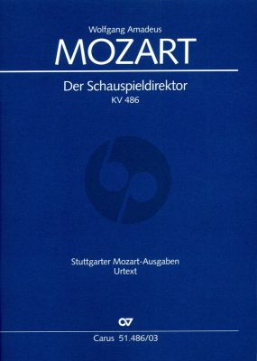 Mozart Der Schauspieldirektor KV 486 Klavierauszug (Deutsch) (Ulrich Leisinger)