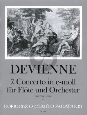 Devienne Concerto No.7 e-minor Flute and Orchestra (Full Score) (edited by Rien de Reede)