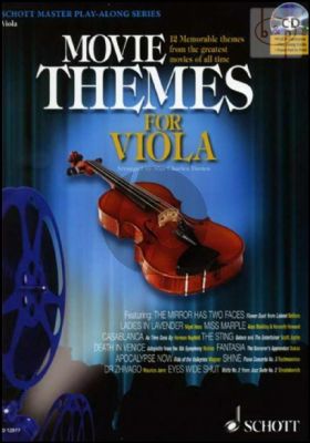 Movie Themes (Viola-Piano) (Bk-Cd) (CD with Full Performance-Play-Along and piano part to print)