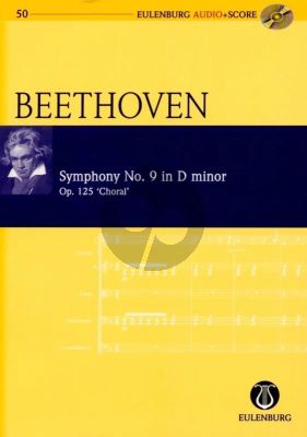 Beethoven Symphony No. 9 Op. 125 d-minor Study Score (Score with Audio CD) (Richard Clarke)