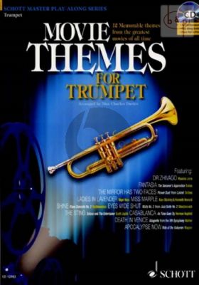 Movie Themes (Trumpet-Piano) (Bk-Cd) (CD with Full Perfomance-Play-Along and piano part to print)
