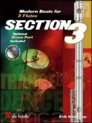 Section 3 (3 Flutes with opt.Drum Part) (Score/Parts) (Bk-Cd)