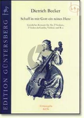 Schaff in mir Gott ein reines Herz (Geistliches Konzert) (Alto- 2 Vi.-Viola da Gamba-Violone- BC) (Score/Parts)