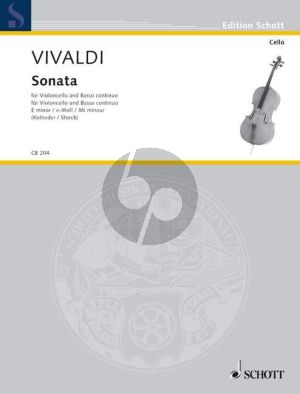 Vivaldi Sonata e-minor (No.5) (Kolneder-Storck) (Schott)