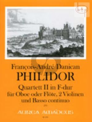 Quartet No.2 F-major (Oboe[Fl.]- 2 Vi.-Bc) (Score/Parts)