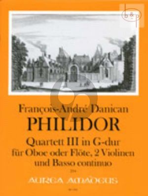 Quartet No.3 G-major (Oboe[Fl.]- 2 Vi.-Bc) (Score/Parts)