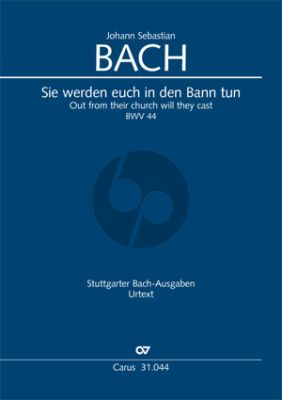 Bach Kantate BWV 44 Sie werden euch in den Bann tun (Partitur) (deutsch/englisch)