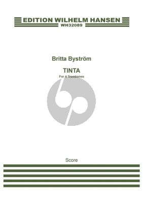 Bystrom Tinta for 4 Trombones (Score)