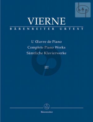 Samtliche Klavierwerke vol.3 Die Letzten Werke (1916 - 1922)