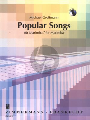 Grossmann Popular Songs for Marimba Book with Cd