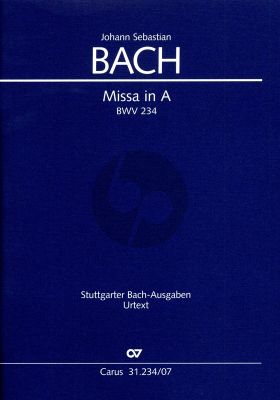 Bach Missa A-Dur BWV 234 Kyrie-Gloria-Messe (Lutherische Messe) (lat.) (Studienpartitur) (Ulrich Leisinger)