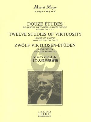 Moyse 12 Etudes de grande virtuosite d'apres Chopin Flute