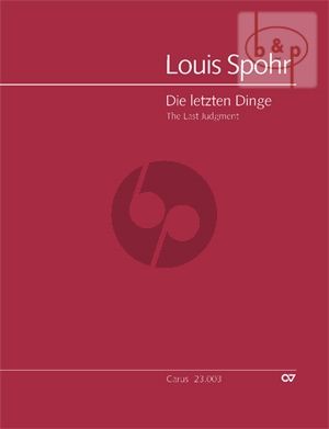 Die Letzten Dinge (The Last Judgement) (SATB soli-SATB-Orch.) (Full Score)