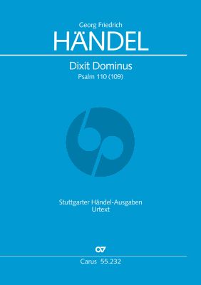 Handel Dixit Dominus HWV 232 Soli-Chor-Orch. Partitur