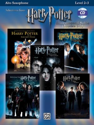 Harry Potter Instrumental Solos (Movies 1 - 5) Alto Saxophone (Level 2 - 3) (Bk-MP3 Cd) (arr. Bill Galliford)