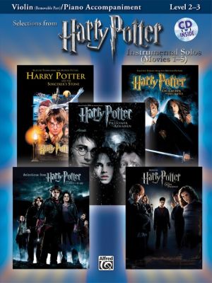 Harry Potter Instrumental Solos (Movies 1 - 5) (Level 2 - 3) (Violin with Piano Accomp.) (Bk-MP3 Cd)